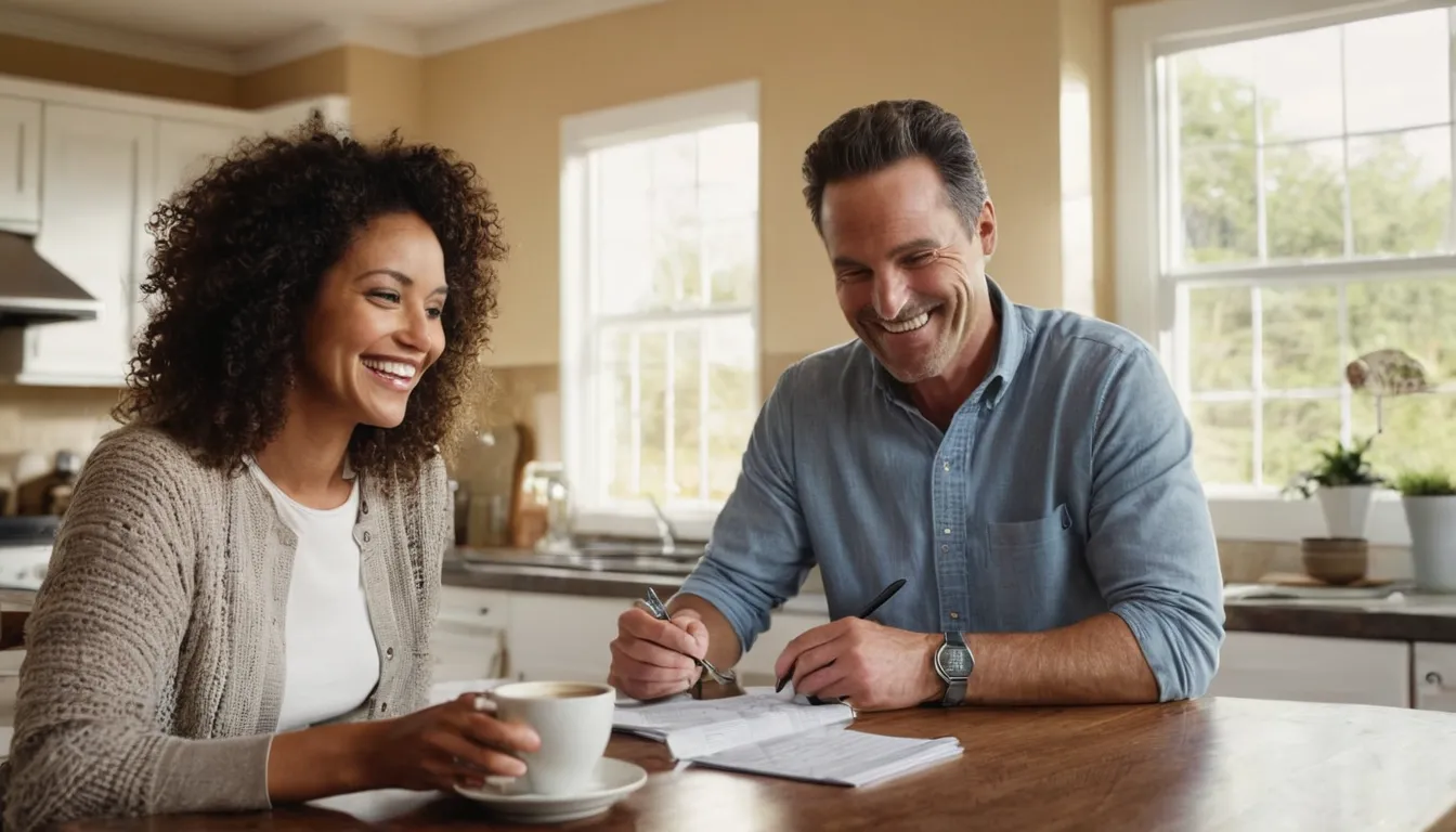 A homeowner comparing written septic quotes at a kitchen table in the Alexandria area